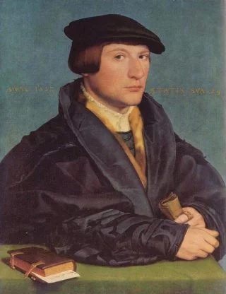 De Keulse koopman Hermann Wedigh, één van de portretten die Hans Holbein in Londen maakte (1532). | Metropolitan Museum of Art, New York.