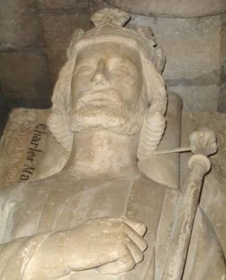 Graf van Karel Martel in de kathedraal van Saint-Denis, ca. 1260 