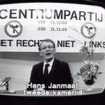 Hans Janmaat (CP) in de zendtijd voor politieke partijen, februari 1984