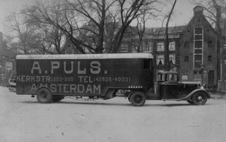 Verhuiswagen van NSB'er Abraham Puls