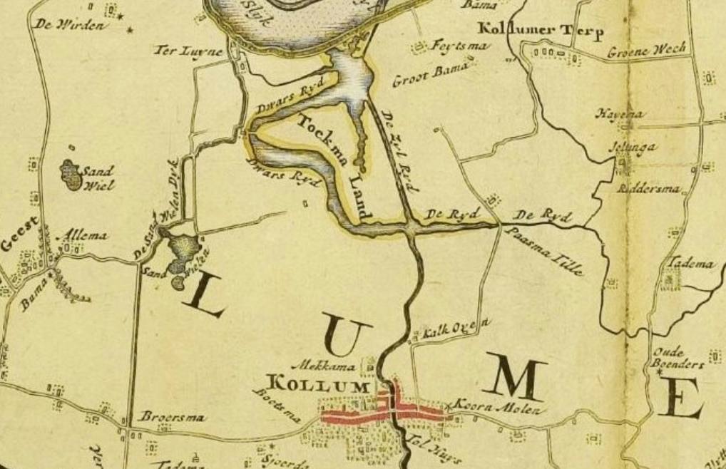 Kollum in de Atlas Schotanus, 1718