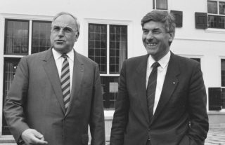 Helmut Kohl en Ruud Lubbers, 30 november 1987