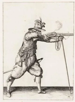 Musketier aan het begin van de 17e eeuw - Jacob de Gheyn