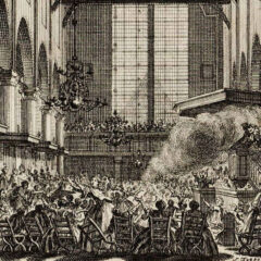 Predikant van preekstoel af geschoten in Amsterdam (1755)