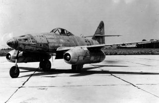 Een Messerschmitt Me 262 straaljager