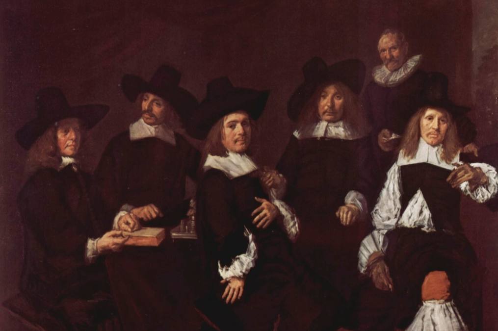 Regenten - Groepsportret van de regenten van het Oudemannenhuis in Haarlem door Frans Hals uit 1664 - Frans Hals