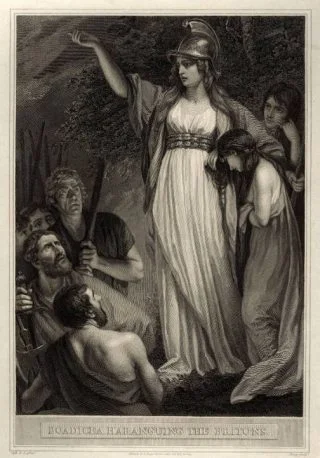 De Keltische koninign Boudica - William Sharp, 1793