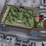 3D-beeld van de Führerbunker in Berlijn