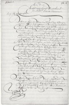 Het vonnis van 18 mei 1668, waarin de schepenen van Amsterdam Koerbagh schuldig verklaren aan ‘horrible en Godslasterlyke discoursen’.