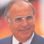 Helmut Kohl op een verkiezingsaffiche uit 1989