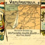 Ansichtkaart uit 1905 van het toenmalige Vierlandenpunt bij Vaals