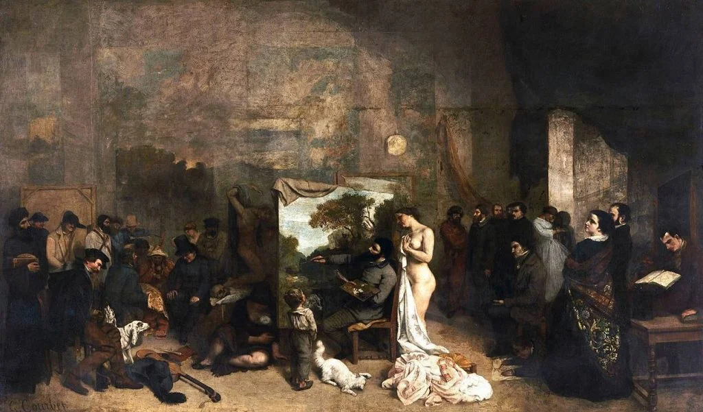 Het atelier van de schilder (L'Atelier du peintre) -  Gustave Courbet, 1855