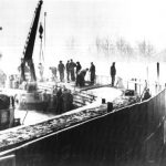 Oost-Duitse bouwvakkers, bouwend aan de Berlijnse Muur, 20-11-1961