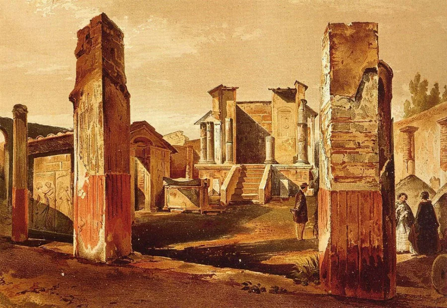 De tempel van Isis in Pompeii - Niccolini