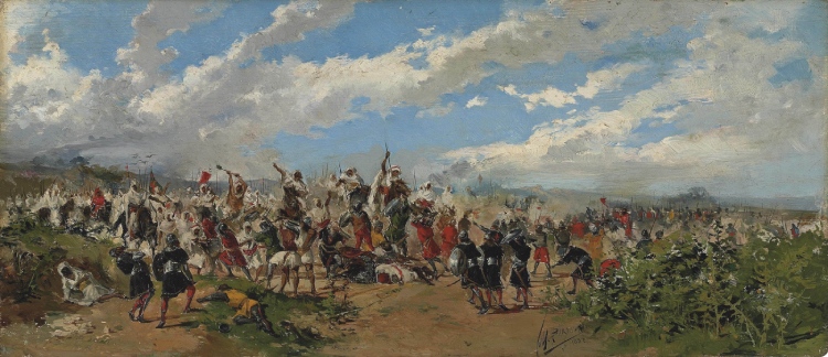 Slag van Guadelete (Mariano Barbasán) Publiek domein/wiki