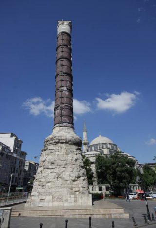 Zuil van Constantijn in het huidige Istanboel 