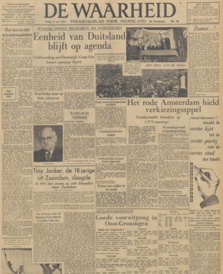 Uitgave van 'De Waarheid' van 21 juni 1949 