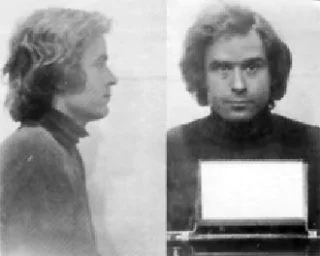 Mug shots van Ted Bundy uit 1975 (wiki)