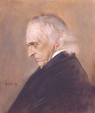 Theodor Mommsen - Portret door Franz von Lenbach, 1897