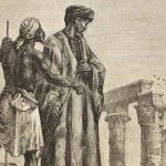 Ibn Battuta in Egypte, getekend door Léon Benett voor het boek Découverte de la terre van Jules Verne