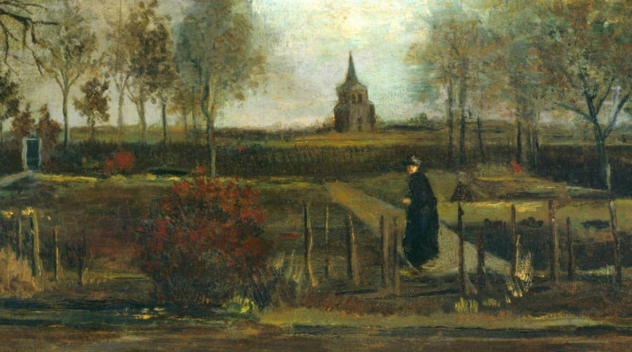 Lentetuin, de pastorietuin te Nuenen in het voorjaar - Vincent van Gogh