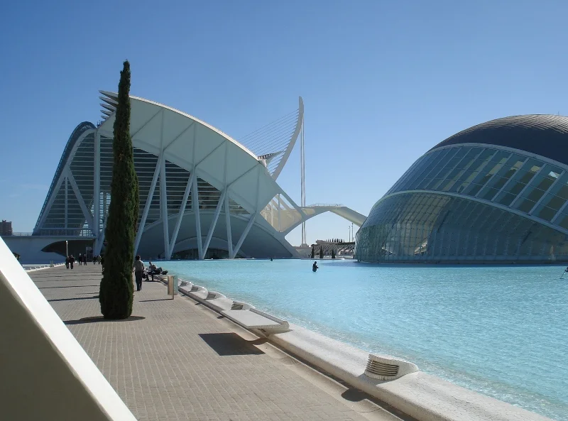 Ciudad de las Artes y Ciencias (Stad van de Kunsten en Wetenschap) in Valencia