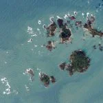 Satellietfoto van de Scilly-eilanden, 2007 (NASA)