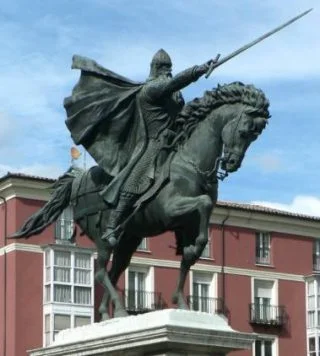 Monument ter herinnering aan El Cid in de Spaanse stad Burgos