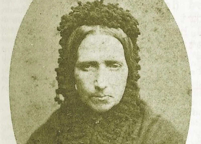 Portretfoto van Goeie Mie. Genomen in het Huis van Arrest , 1883