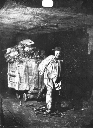 Aanleg van de catacomben van Prijs. Foto door Felix Nadar, ca. 1861 