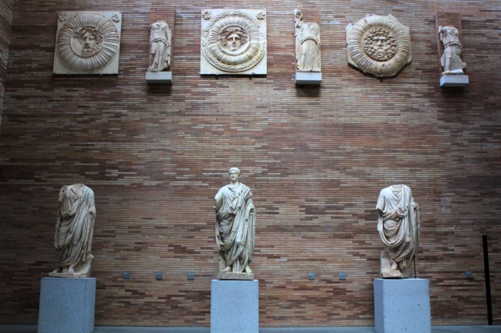 Romeinse beelden in het Museo Nacional de Arte Romano van Mérida