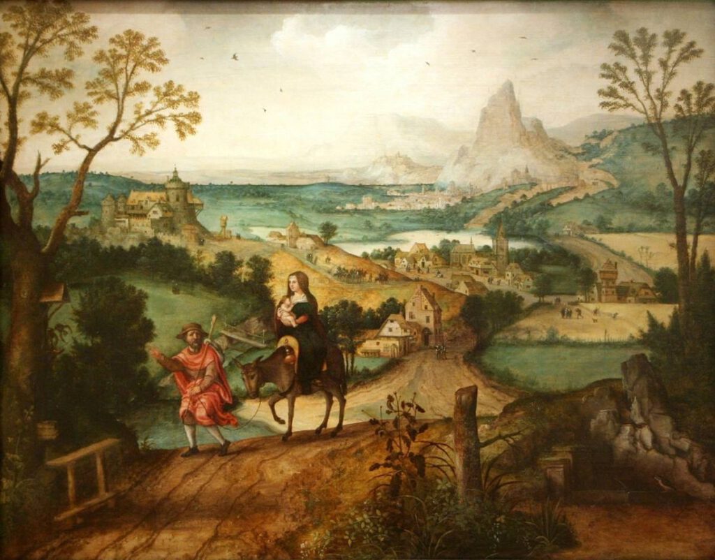 Lucas Gassel, Vlucht naar Egypte, 1542