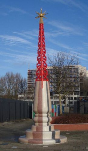 Monument voor de gastarbeiders in Rotterdam, ontworpen door Hans van Bentem 