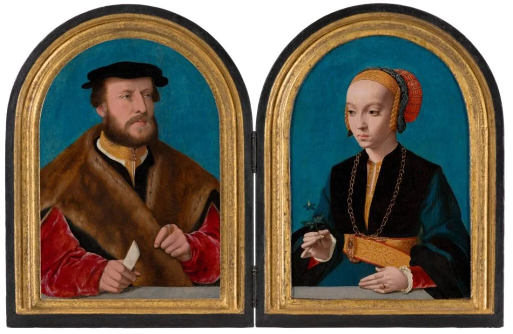 Portretten van Jakob Omphalius en Elisabeth Bellinghausen - Bartholomäus Bruyn de Oude