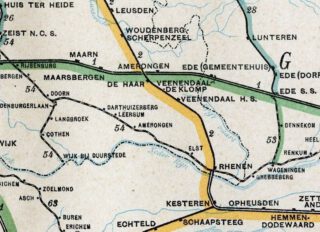 Deel van het tracé Amersfoort-Kesteren, de Kersenlijn