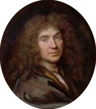 Portret van Molière door Pierre Mignard, ca. 1658 