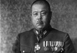 Fotoportret van Tomoyuki Yamashita, voor 1945