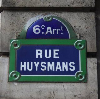 Naar Huysmans vernoemde straat in Parijs