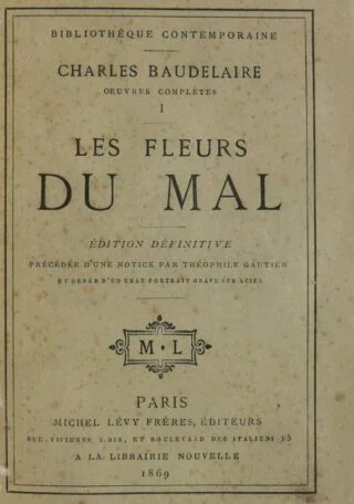 'Les Fleurs du mal' van de Franse dichter Charles Baudelaire, versie uit 1869