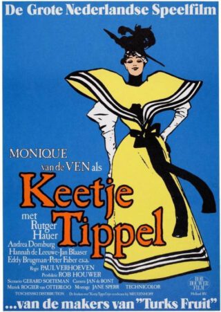 Poster van Paul Verhoeven's film 'Keetje Tippel', met Monique van de Ven en Rutger Hauer in de hoofdrollen