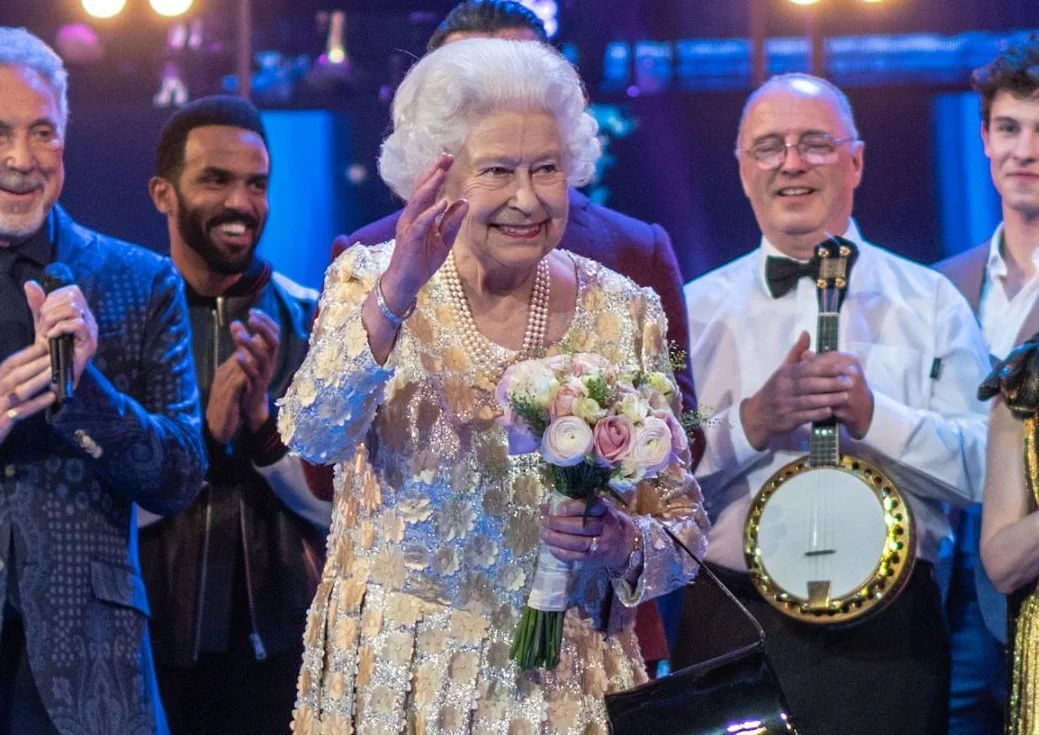 Koningin Elizabeth II tijdens haar verjaardagsfeest in 2018