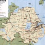 Kaart van Noord-Ierland