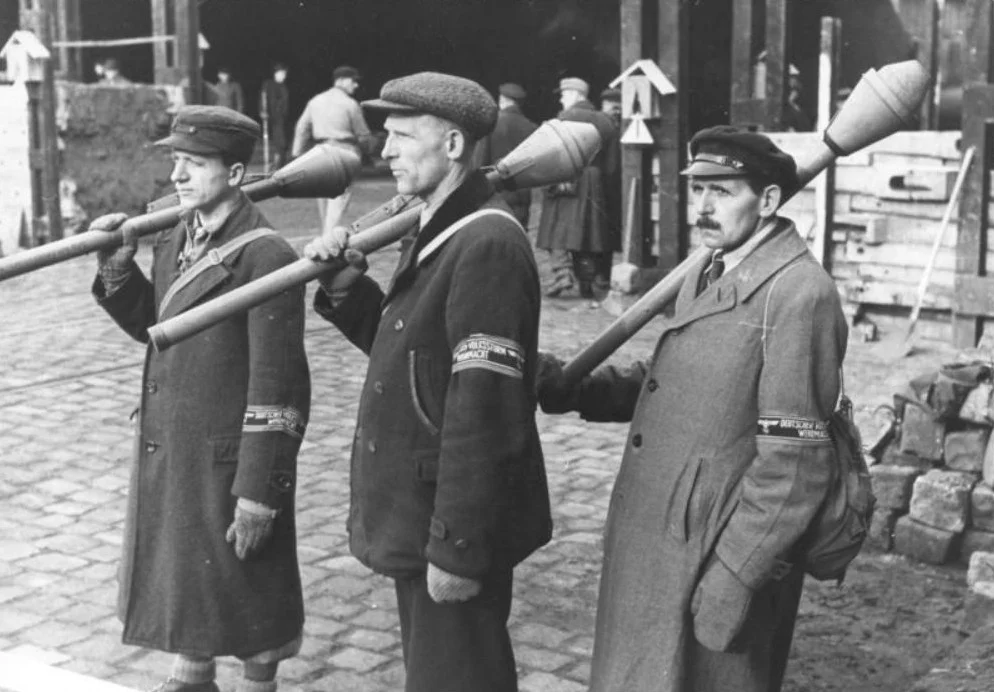 Volkssturmsoldaten in Berlijn, maart 1945