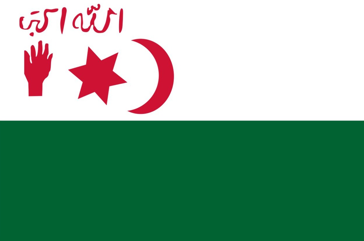 Vlag van de Algerijnse nationalisten in 1945