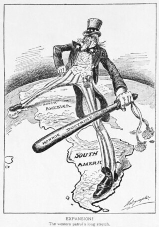 monroe doctrine spotprent