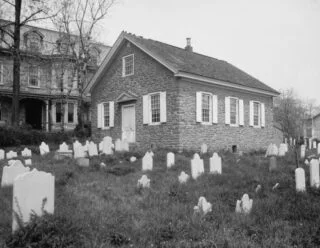 Mennonietenkerk in Germantown, circa 1903
