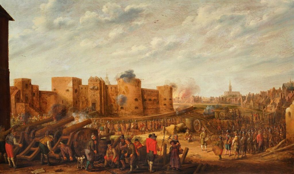 Het beleg van het kasteel Vredenburg te Utrecht in 1577, 1646 - J.C. Droochsloot
