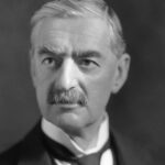 Portret van Neville Chamberlain