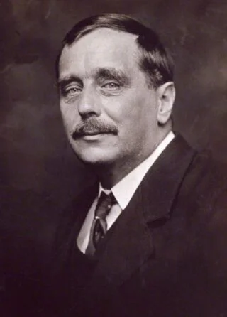 H.G. Wells in 1920 - Foto van George Charles Beresford