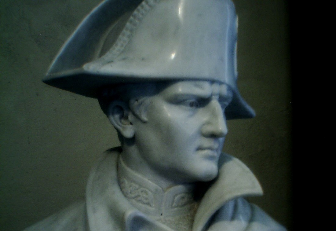 Buste van Napoleon in diens villa op Elba